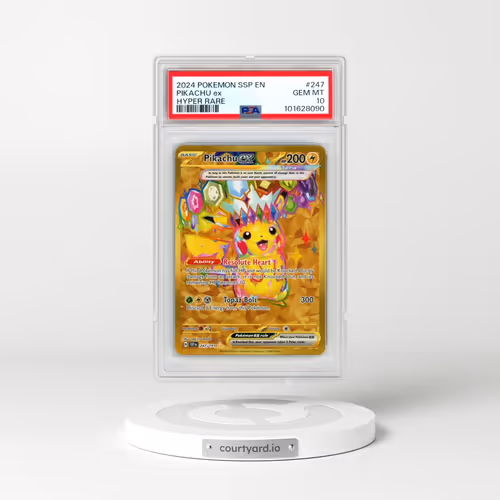 2024 Pokémon Ssp EN-Surging Sparks #247 Pikachu EX - Holo Hyper Rare (PSA 10 GEM MINT)