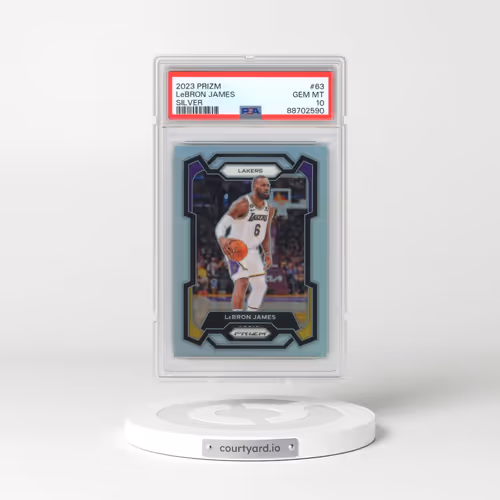 2023 Panini Prizm #63 LeBron James - Silver Prizm (PSA 10 GEM MINT)