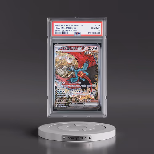 2024 Pokémon Sv8a-Terastal Fest EX #218 Roaring Moon EX - Holo Special Art Rare (PSA 10 GEM MINT)