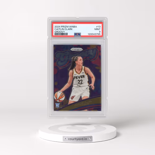 2024 Panini Prizm WNBA Groovy #13 Caitlin Clark (PSA 9 MINT)
