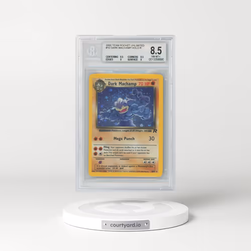 1999 Team Rocket #10 Dark Machamp - Holo (BGS 8.5 NM-MT+)