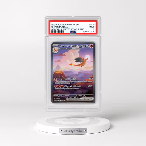 2023 Pokémon Mew EN-151 #199 Charizard EX - Holo Special Illustration Rare (PSA 9 MINT)