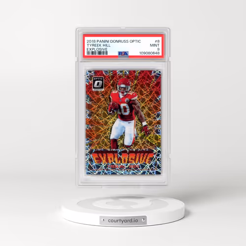 2018 Panini Donruss Optic Explosive #8 Tyreek Hill (PSA 9 MINT)