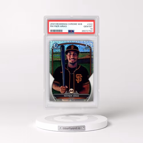 2023 Bowman Mega Box Chrome #222 Rayner Arias (PSA 10 GEM MINT)