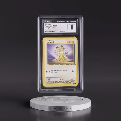 1999 Jungle #56/64 Meowth (CGC 8 NM-MT)
