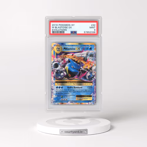 2016 Pokémon XY Evolutions #22 M Blastoise EX - Holo (PSA 9 MINT)