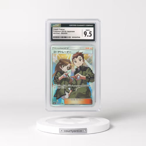 2019 Japanese GG End #62 Coach Trainer - Full Art Holo (CGC 9.5 MINT+)