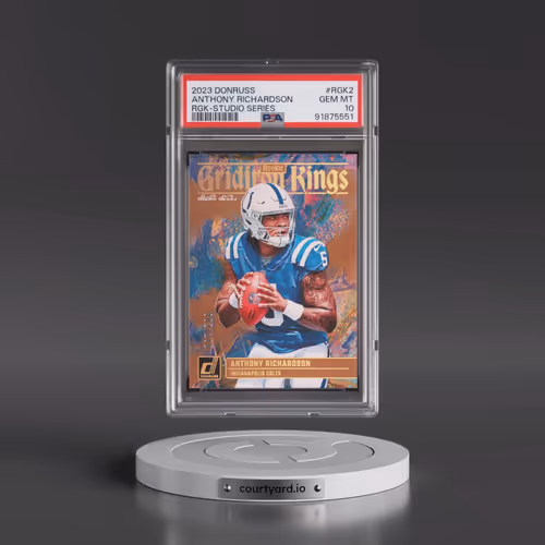 2023 Panini Donruss Rookie Gridiron Kings #RGK2 Anthony Richardson - Studio Series (PSA 10 GEM MINT)