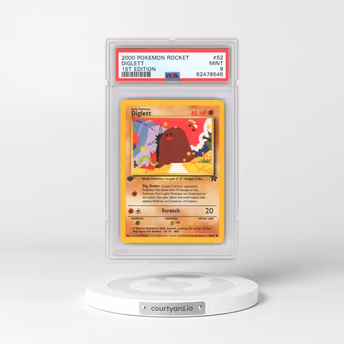 2000 Pokémon Rocket #52 Diglett - 1st Edition (PSA 9 MINT)