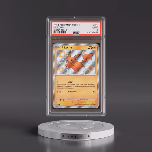 2024 Pokémon Paf EN-Paldean Fates #131 Pikachu - Shiny Rare (PSA 9 MINT)