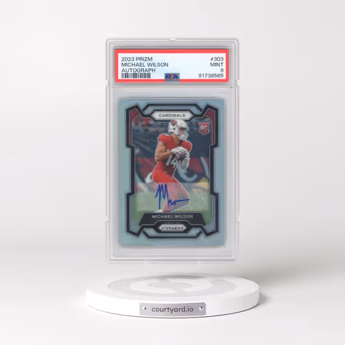 2023 Panini Prizm #303 Michael Wilson - Autograph (PSA 9 MINT)