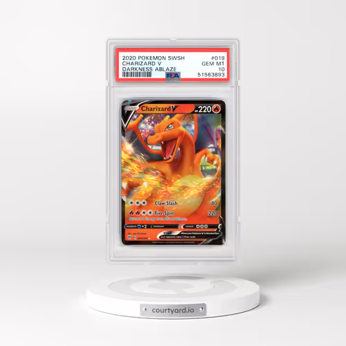 2020 Pokémon Sword & Shield Darkness Ablaze #019 Charizard V - Holo (PSA 10 GEM MINT)