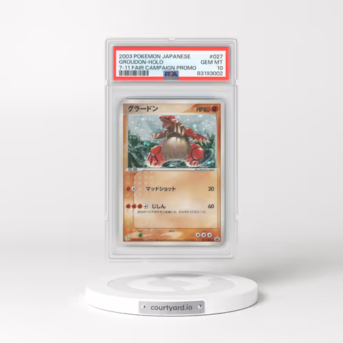 2003 Pokémon Promo #027 Groudon - Holo 7-11 Fair Campaign (PSA 10 GEM MINT)