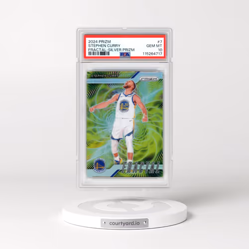 2024 Panini Prizm Fractal #7 Stephen Curry - Silver Prizm (PSA 10 GEM MINT)