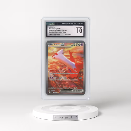 2024 Pokémon Ssp EN-Surging Sparks #239 Latias EX - Holo Special Illustration Rare (CGC 10 GEM MINT)