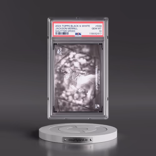 2024 Topps Black and White Shutter Speed #SS8 Jackson Merrill (PSA 10 GEM MINT)
