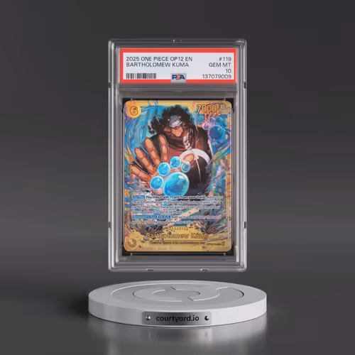 2025 One Piece OP12-Legacy of the Master #119 Bartholomew Kuma (PSA 10 GEM MINT)