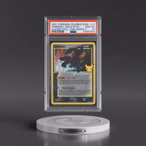 2021 Pokémon Celebrations Classic Collection #17 Umbreon-Gold Star (PSA 10 GEM MINT)