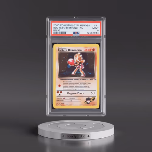 2000 Pokémon Gym Heroes #11 Rocket's Hitmonchan - Holo (PSA 9 MINT)