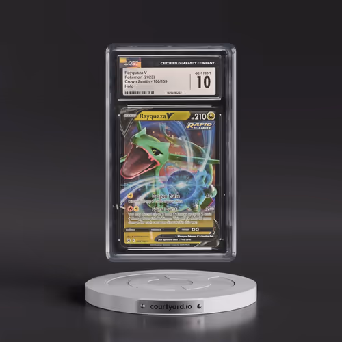 2023 Crown Zenith #100/159 Rayquaza V - Holo (CGC 10 GEM MINT)