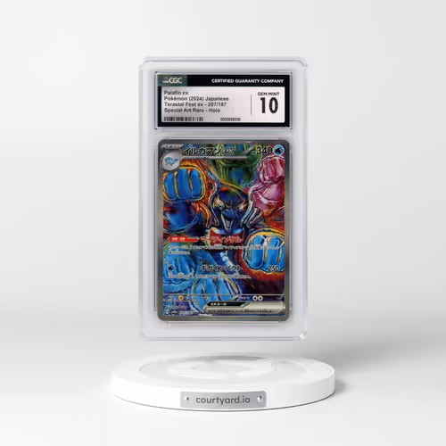2024 High Class Pack: Terastal Fest ex - sv8a #207/187 Palafin ex - Special Art Rare Holo (CGC 10 GEM MINT)