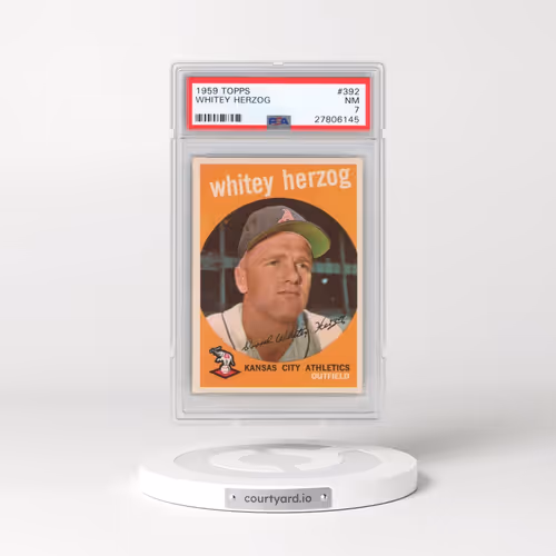 1959 Topps #392 Whitey Herzog (PSA 7 NM)