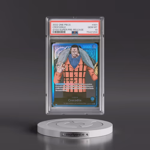 2022 One Piece Starter Deck ST03-the Seven Warlords of the Sea #001 Crocodile - Super Pre-Release (P