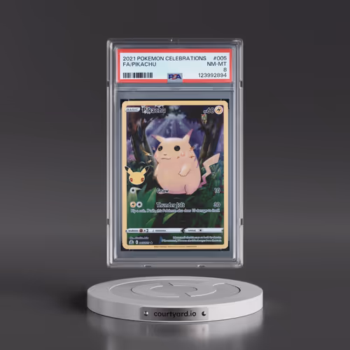 2021 Pokémon Celebrations #005 Pikachu - Full Art (PSA 8 NM-MT)