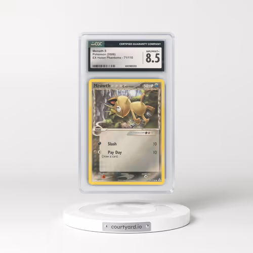 2006 EX Holon Phantoms #71/110 Meowth δ (CGC 8.5 NM-MT+)