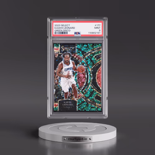 2023 Panini Select #177 Kawhi Leonard - Green Disco (PSA 9 MINT)