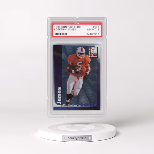 1999 Donruss Elite #180 Edgerrin James (PSA 8 NM-MT)