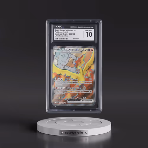 2025 Destined Rivals - DRI EN #208/182 Team Rocket's Moltres ex - Ultra Rare Holo (CGC 10 GEM MINT)