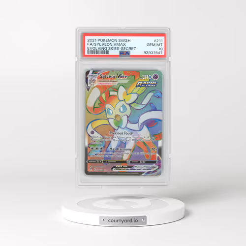 2021 Pokémon Sword & Shield Evolving Skies #211 Sylveon Vmax - Full Art Secret (PSA 10 GEM MINT)