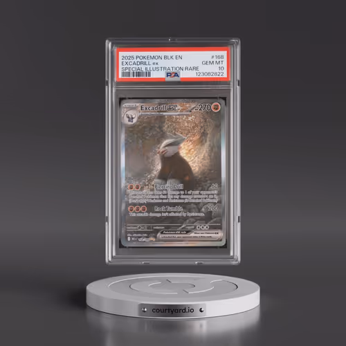 2025 Pokémon Blk EN-Black Bolt #168 Excadrill EX - Holo Special Illustration Rare (PSA 10 GEM MINT)
