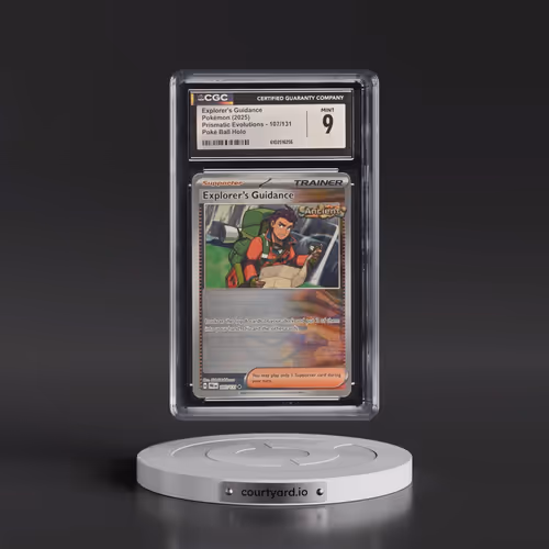 2024 Prismatic Evolutions - PRE EN #107/131 Explorer's Guidance - Poké Ball Holo (CGC 9 MINT)