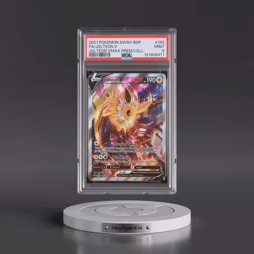 2021 Pokémon Swsh Black Star Promo #183 Jolteon V - Holo Full Art Jolteon Vmax Premium Collection (P