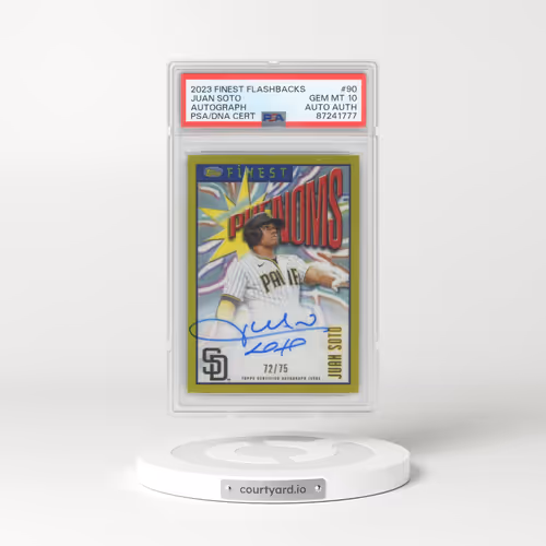 2023 Topps Finest Flashbacks #90 Juan Soto - Autograph (PSA 10 GEM MINT)