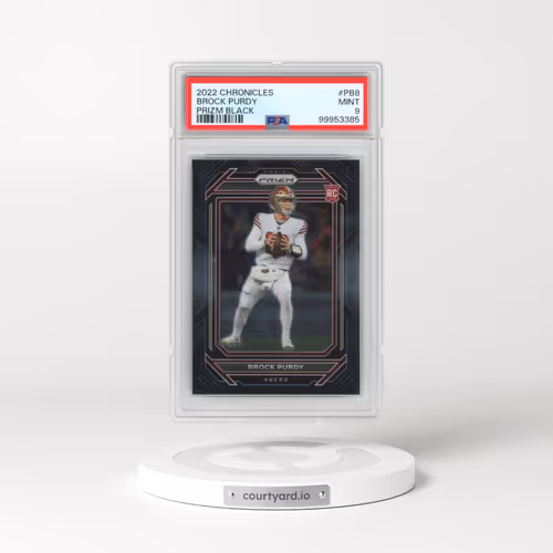 2022 Panini Chronicles Prizm Black #PB8 Brock Purdy (PSA 9 MINT)
