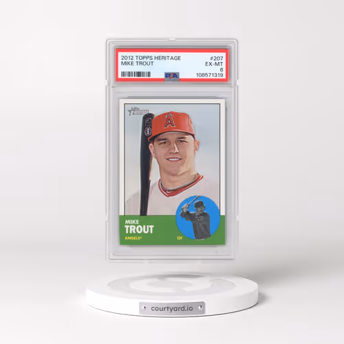 2012 Topps Heritage #207 Mike Trout (PSA 6 EX-MT)