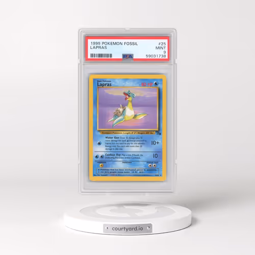 1999 Pokémon Fossil #25 Lapras (PSA 9 MINT)