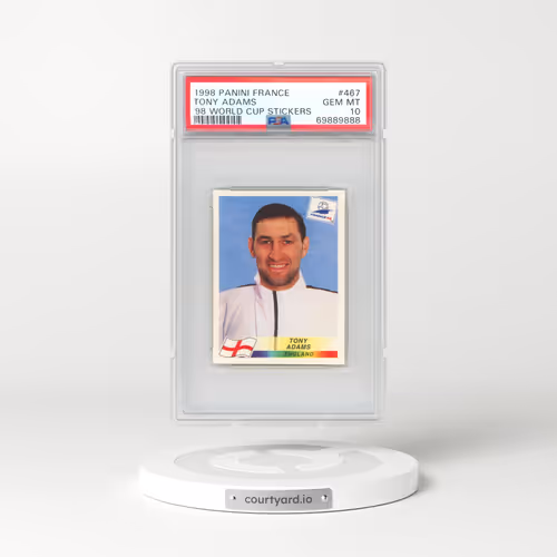 1998 Panini France '98 World Cup Stickers #467 Tony Adams (PSA 10 GEM MINT)