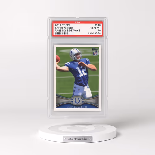 2012 Topps #140 Andrew Luck - Passing Sideways (PSA 10 GEM MINT)