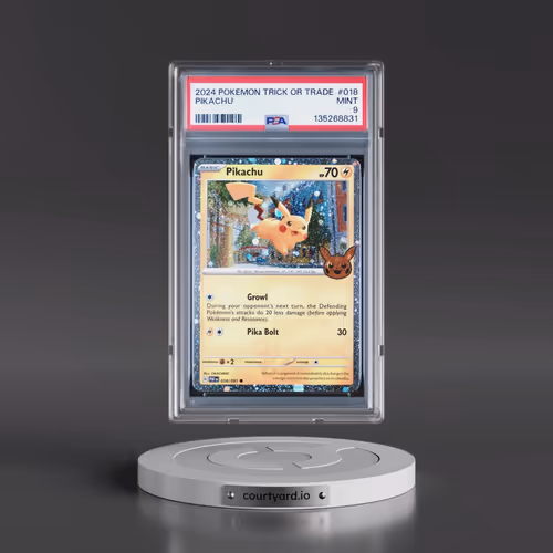 2024 Pokémon Trick or Trade #018 Pikachu (PSA 9 MINT)
