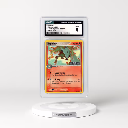 2005 EX Delta Species #52 Rapidash - Holo (CGC 9 MINT)