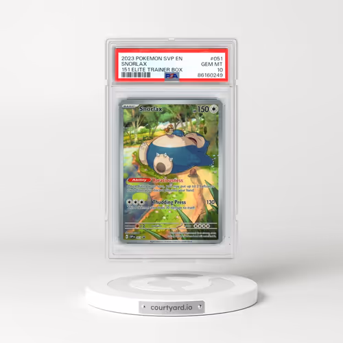 2023 Pokémon Svp EN-SV Black Star Promo #051 Snorlax - 151 Elite Trainer Box (PSA 10 GEM MINT)
