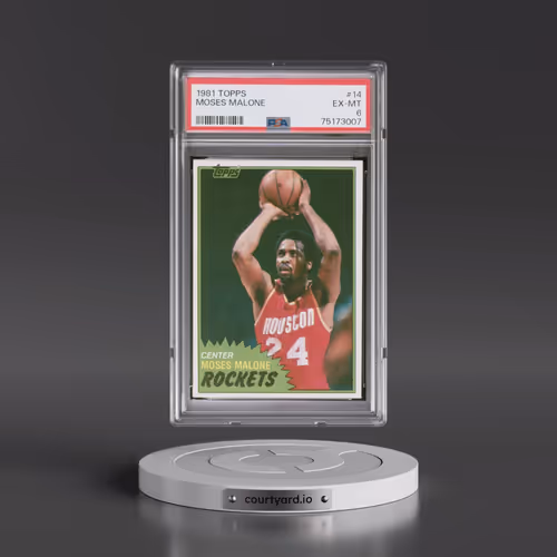 1981 Topps #14 Moses Malone (PSA 6 EX-MT)