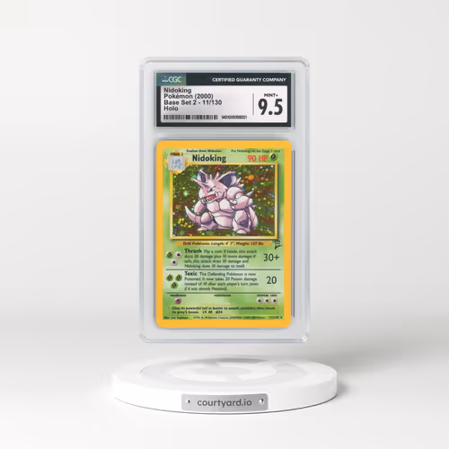 2000 Base Set 2 #11 Nidoking - Holo (CGC 9.5 MINT+)