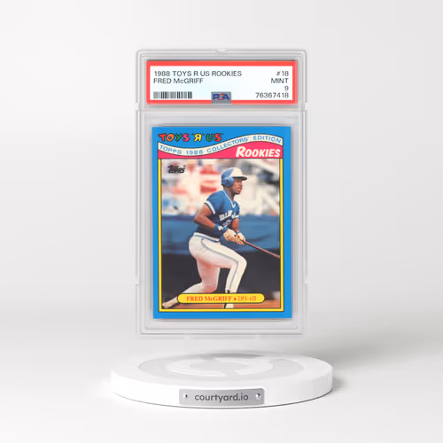 1988 Toys R US Rookies #18 Fred McGriff (PSA 9 MINT)