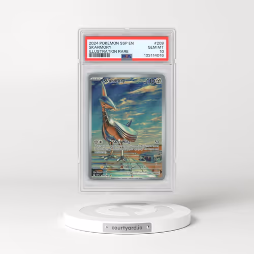 2024 Pokémon Ssp EN-Surging Sparks #209 Skarmory - Illustration Rare (PSA 10 GEM MINT)