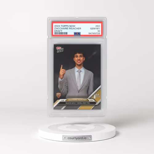 2024 Topps Now Draft #D1 Zaccharie Risacher (PSA 10 GEM MINT)